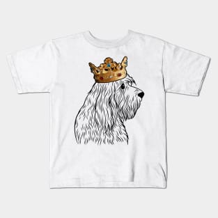 Otterhound Dog King Queen Wearing Crown Kids T-Shirt